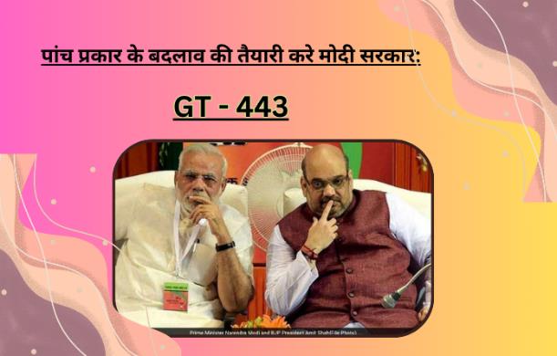 पांच प्रकार के बदलाव की तैयारी करे मोदी सरकार: GT - 443...