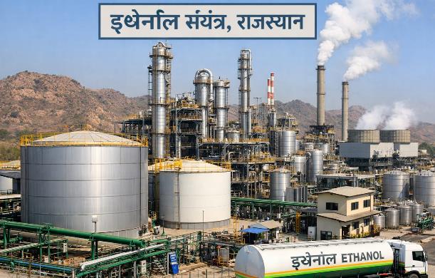 राजस्थान में इथेनॉल का एक बड़ा कारखाना स्थापित करने की ...