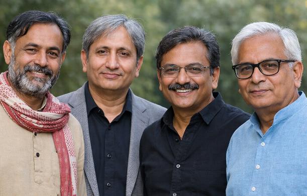 योगेंद्र यादव, रवीश कुमार, पुण्य प्रसून बाजपेई, अपूर्वा...