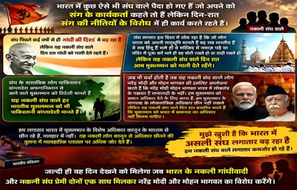 नकली संघ बनाम वास्तविक संघ: विचारधारा और व्यवहार का अंत...