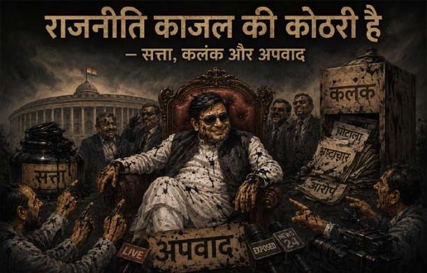 राजनीति काजल की कोठरी है” — सत्ता, कलंक और अपवाद