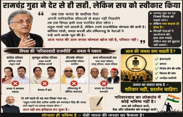 रामचंद्र गुहा की देर से हुई स्वीकारोक्ति