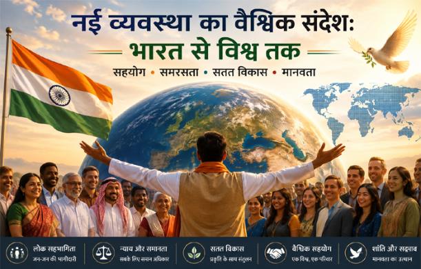 नई व्यवस्था का वैश्विक संदेश: भारत से विश्व तक